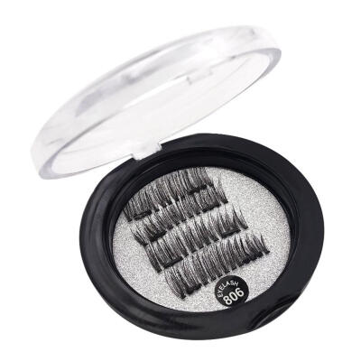 

4pcsBox 6D Magnetic False Eyelashes Double Magnet Eye Lashes Makeup Tool