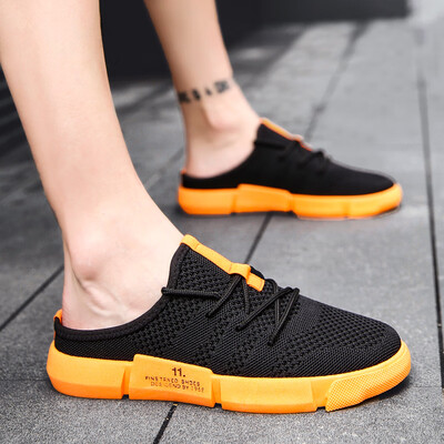

Summer lazy half drag Baotou leisure non-slip sandals men Korean fashion slippers without heel tide drag