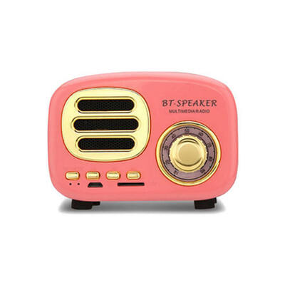 

Mini Retro Bluetooth Speakers HIFI Sound MP3 Music Player Support 32G TF Card AUX with HD Mic for Smartphone PC