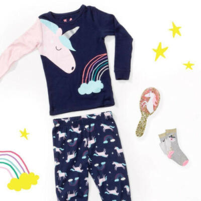 

UK Sale NEW Kids Baby Girls Unicorn Top Pants Outfit Pajamas Sleepwear Nightwear