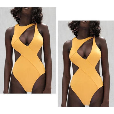 

One-piece Women Sexy Padded Swimwear Swimsuit Beachwer Bathing Suit Surfing Wear