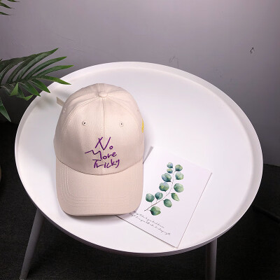 

Hat female Japanese couple students set up outdoor cap male Korean version of Harajuku letter embroidery baseball cap female tide