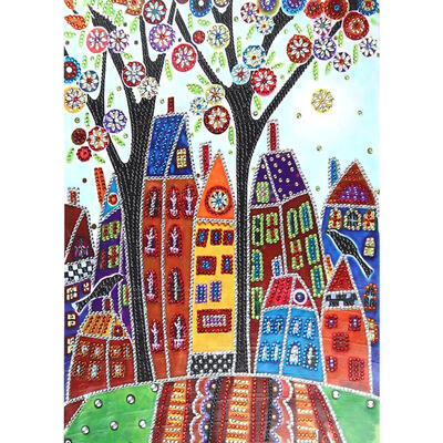

5D DIY Special Shaped Diamond Painting House Cross Stitch Mosaic Craft Kits