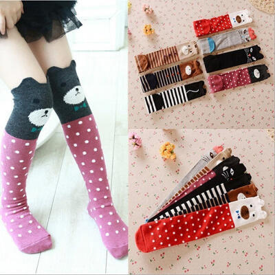 

Baby Kids Girls Knee High Socks Tights Cartoon Animal Leg Warmer Stockings Hot