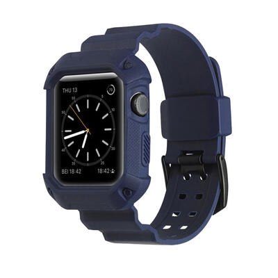 

Silicone Watch Band Wrist Strap wProtective Case for iWatch Series 1 2 3