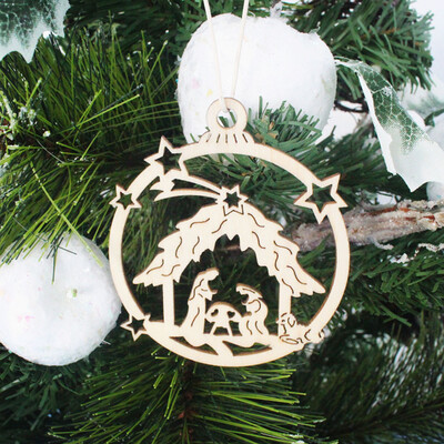 

Tailored 10pcs Wooden Pendant Christmas Decorations Childrens Home Decoration Gifts