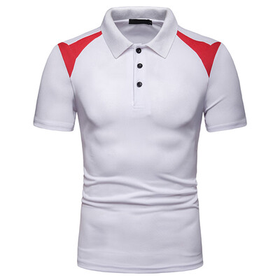 

Toponeto Fashion Mens Casual Mixing Colour Slim Fit Short Sleeve Sports Shirt Top Blouse