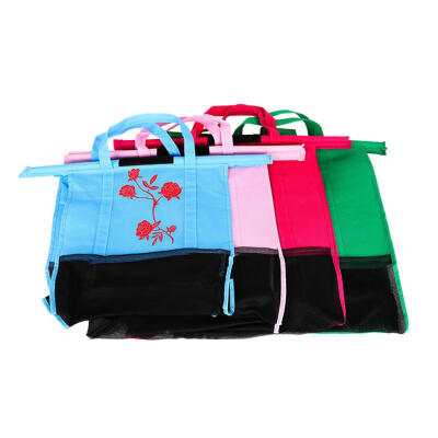 

4pcsSet Foldable Cart Trolley Reusable Non-Woven Supermarket Storage Bags