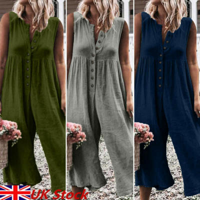 

Women Dungarees Harem Strap Pants Loose Jumpsuit Baggy Trousers Overalls Shorts