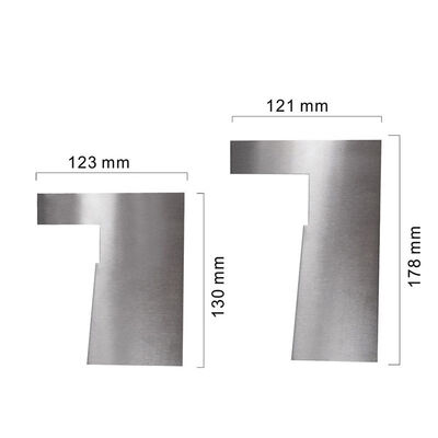 

2PcsSet Stainless Steel Cake Scraper Fondant Mousse Spatula Smoother Blade Home Kitchen Cake Pastry DIY Baking Decorating Tools