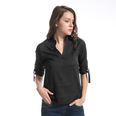 

Starmoon Women Fashion Long Sleeve Chiffon Shirt Tops V-Neck Casual Blouse