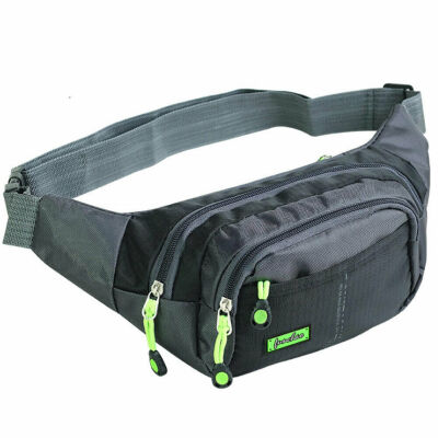 

2019 New Style Zipper Patchwork Running Bag Bum Travel Handy Hiking Sport Fanny Pack Waist Belt Zip Pouch