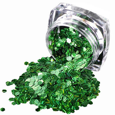 

1 Box Holographic Nail Art Flakes Hexagon Glitter Paillette Sequins Decor