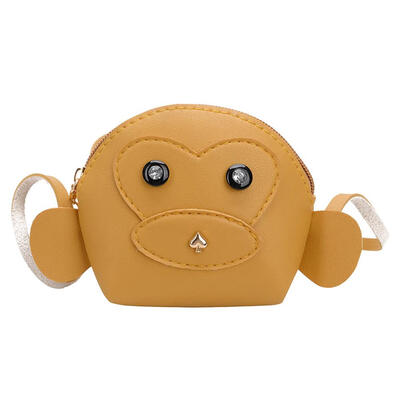

Children Monkey Shaped Handbags Cute Girls Shoulder Leather Messenger Bags
