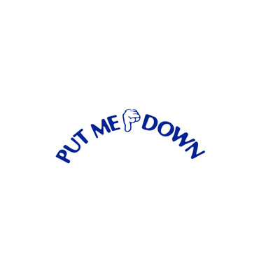

〖Follure〗Gesture Hand Decal Funny Bathroom Toilet Seat Wall Sticker Sign for PUT ME DOWN