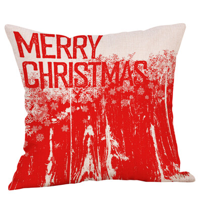 

Tailored Christmas Pillow Case Glitter Cotton Linen Sofa Throw Cushion Cover Home Decor