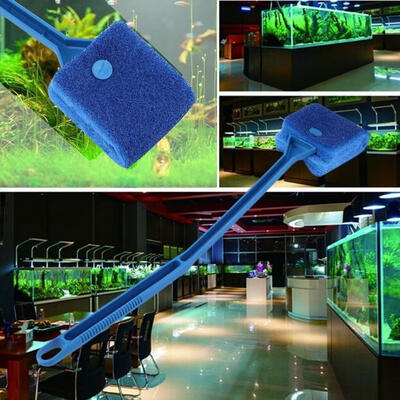 

40cm Aquarium Fish Tank Double Sided Sponge Cleaning Brush Cleaner Scrubber New