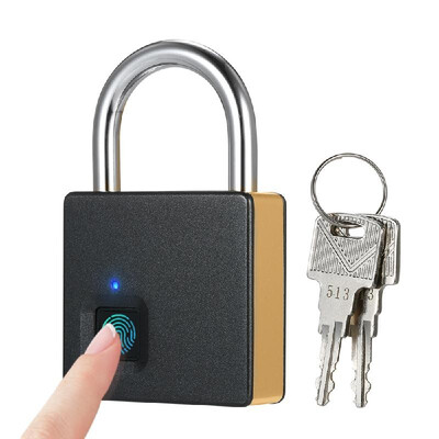 

Smart Fingerprint Lock USB Rechargeable 10 Sets Fingerprints IP65 Waterproof Anti-Theft Security Padlock Door Luggage Case Lock wi