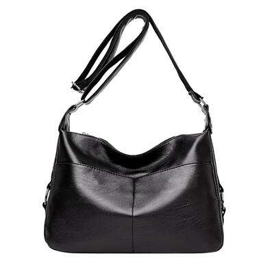 

PU Leather Shoulder Bags Women Solid Handbags Crossbody Messenger Bags Tote