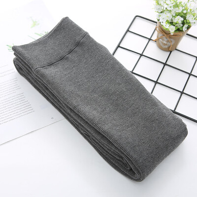 

Autumn winter added cotton vertical stripes leggings womens day high waist show thin outside wear thick warm threaded leggings