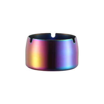 

Toponeto Stainless Steel High Temperature Resistant Drop Resistant Round Design Ashtray