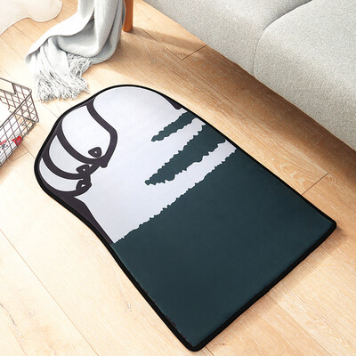 

Gobestart Cartoon Animal Floor Mats Gateway Bathroom Door Water Absorbent Anti-slip Mat