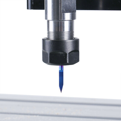 

10pcs 3175mm Blue Coating PCB 3D Milling Cutter 10152025 Degrees Tungsten Carbide V Shape Engraving Bit CNC Router Tool