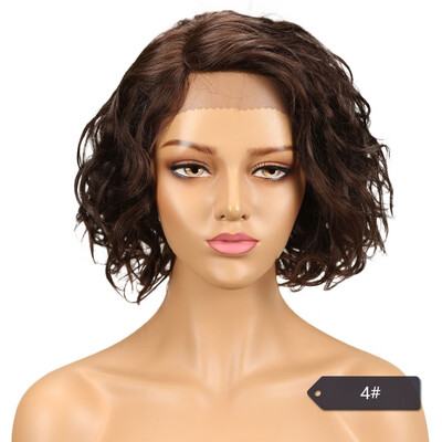 

Noble Peruvian Wavy Human Hair Wigs For Black Women Remy Water Wave Wig Perruque Cheveux Humain Free Shipping
