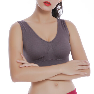 

〖Follure〗Women Pure Color Plus Size Ultra-thin Large Bra Sports Bra Full Bra Cup Tops