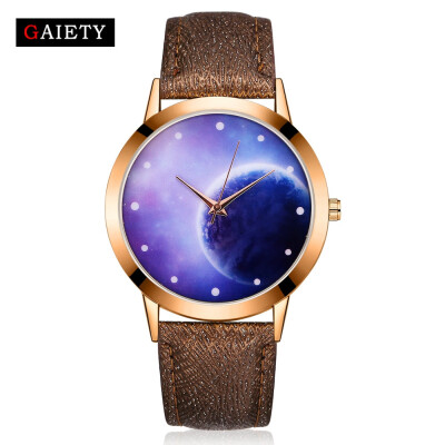 

GAIETY Watch Women Womens Watches Personality Romantic Starry Sky Wrist Watch Leather Designer Ladies New reloj mujer bayan