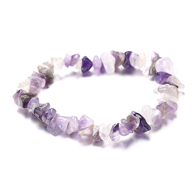 

2PcsSet Fashion Women Natural Crystal Bracelet Natural Gemstone Bracelet