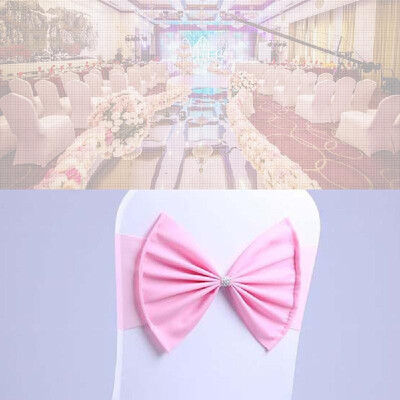 

Chair Sash Bow Elastic Chair Ribbon Back Tie Bands for Wedding Party Ceremony Banquet