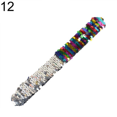 

Mermaid Reversible Slap Sequins Bracelet Wristband Bangle Xmas Holiday Gift