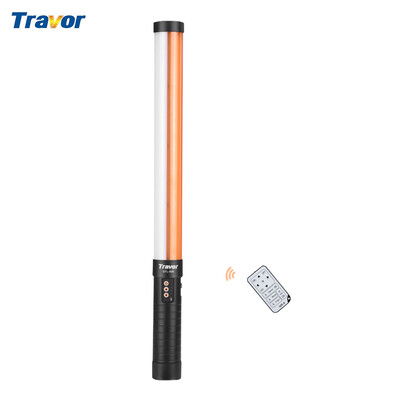 

Travor STL-900 Portable Handheld LED Video Light 3200K5600K Light Bar Magic Tube Light CRI90 with NP-F550 Li-ion Battery & Batter