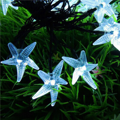 

Household Solar Festival 35 LED Hanging Light Strings Star Shape Outdoor Light Waterproof Fairy Garland Christmas Decoration