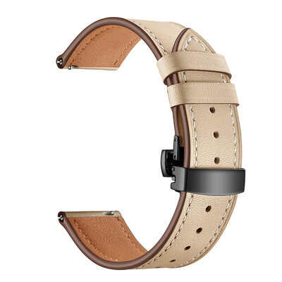 

〖Follure〗Butterfly buckle Leather Wrist Watch Strap Band For IWatch For Samsung Gear S3