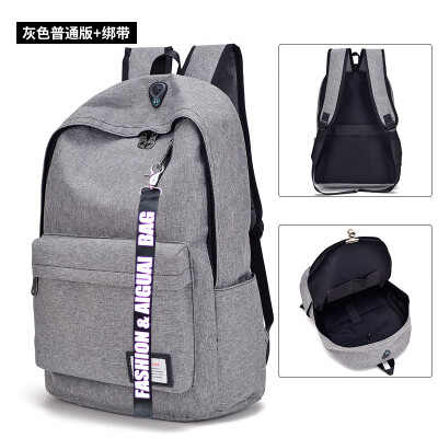 

Simple Fashionable Personality Campus College Students Canvas Bag with Male Chao Brand Multifunctional Travel Anti-theft Bag