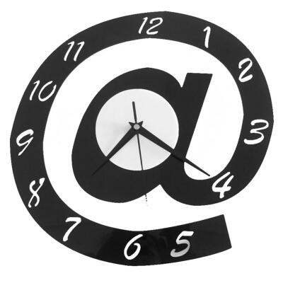 

Letter Shape 3D Digital Wall Clock Decor Big Silent Acrylic Home Clock