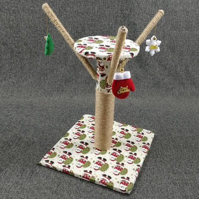 

Ktaxon 18" Cat Tree Condo Furniture Scratch Post Pet Play Toy Tower Christmas Beige