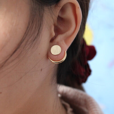 

2019 New Creative Concise Stud Earrings Gold Silver Geometry Personality Wild Simple Brincos Oorbellen Wholesale Price 24 Style