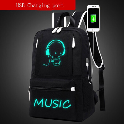 

2018 new business Water Resistant backpack with USB Charging Port College Student School Bag Unisex