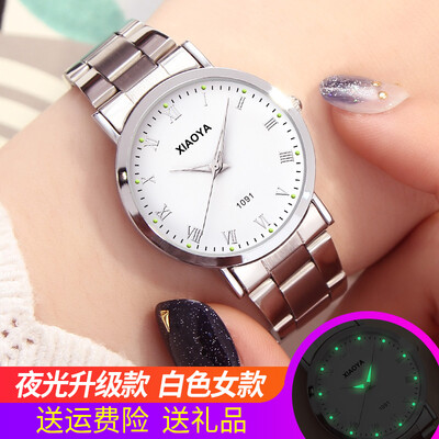 

Mens watch waterproof fashion trend Korean version of the simple casual atmosphere student couple quartz female watch