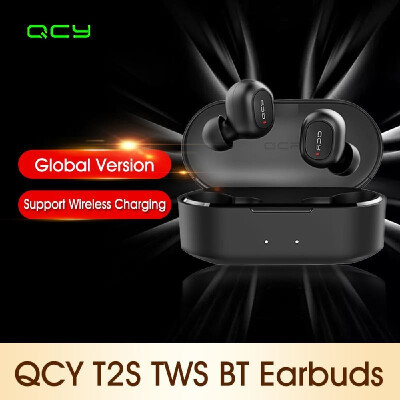 

Global Version QCY T2S TWS BT Earbuds True BT50 Wireless Headphones CVC60 Noise Cancellation with Dual Mic In-ear Stereo Earphon