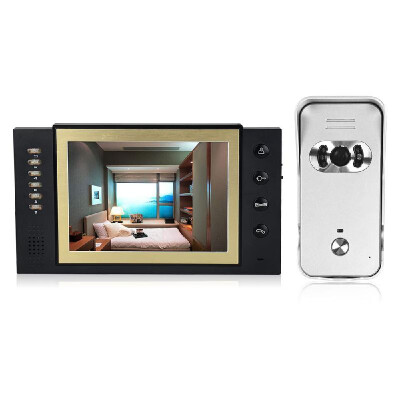 

Home Security 8-inch LCD Color Video Door Phone Intercom System Night Vision Camera Kit IR Night Vision Camera Door Bell for Apart