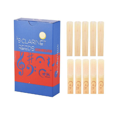 

Professional Level Bb Clarinet Reeds Strength 30 for Clarinet Players 10pcs Box