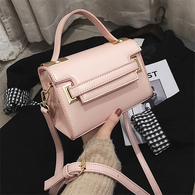 

European&American fashion ladies bag elegant simple handbag bag-style small square bag shoulder diagonal handcuffs b