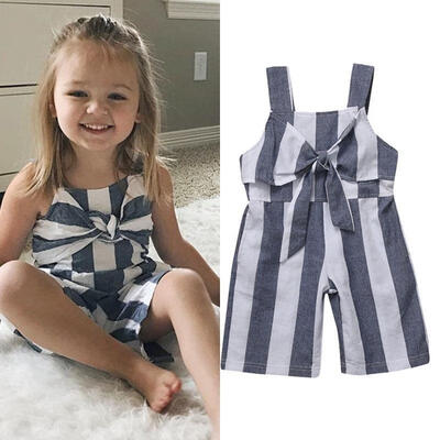 

Baby Girls Sleeveless Romper Toddler Kids Jumpsuit Bodysuit Clothes Outfits g