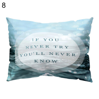 

Wisdom Maxim Forest Sea Pillow Case Cushion Cover Sofa Bedroom Car Cafe Decor