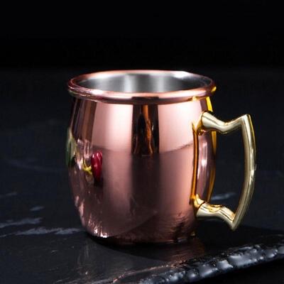 

Greensen 60ml Mini Moscow Mule Mug Whiskey Cocktail Cup Stainless Steel Beer Cup Home Bar Drinkware