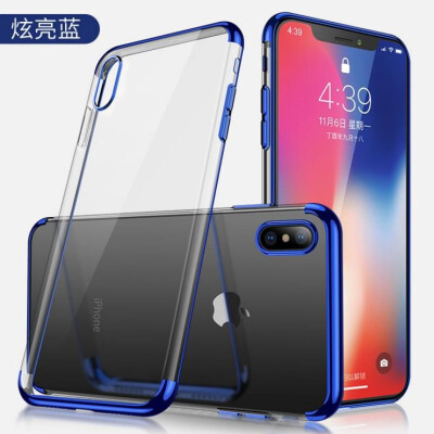 

Lieve Business Phone Cases For iphone 8 Plus Super Soft TPU Silicone Electroplate Transparent Fitted Cases For iphone 6 6s X